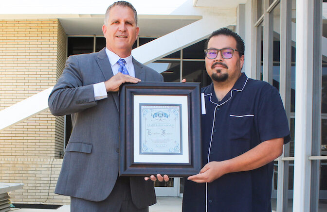 Senior Center Recreation Coordinator Receives City Manager Leadership 